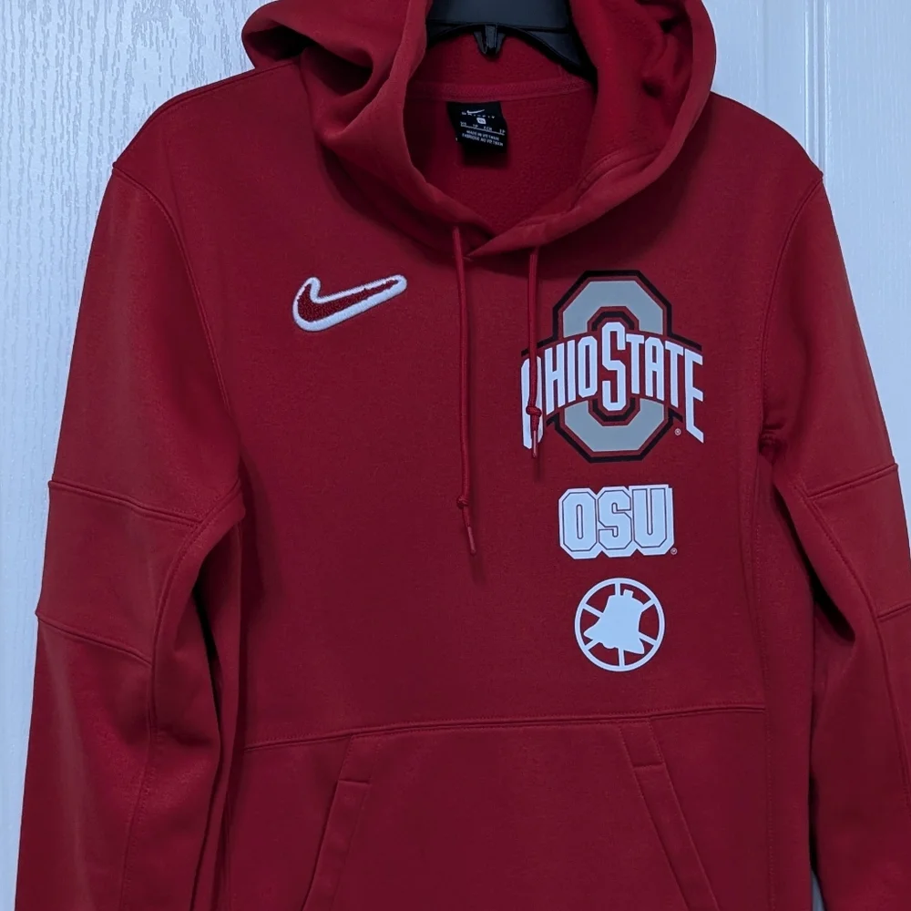 Nike Dri-Fit Ohio State University Red Hoodie. Size XS. Football 🏈